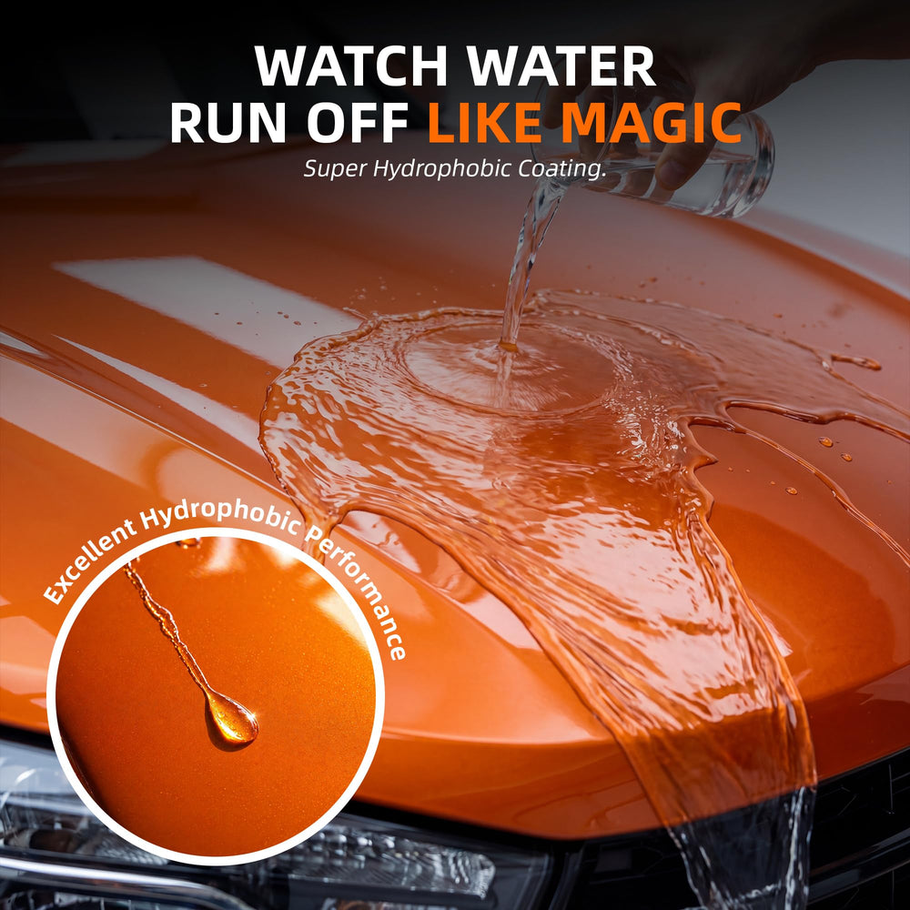 WOWIPER hydrophobic water beading on panel preventing water spots
