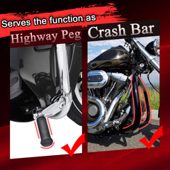 WOWTK highway peg in use showing added rider comfort on long rides