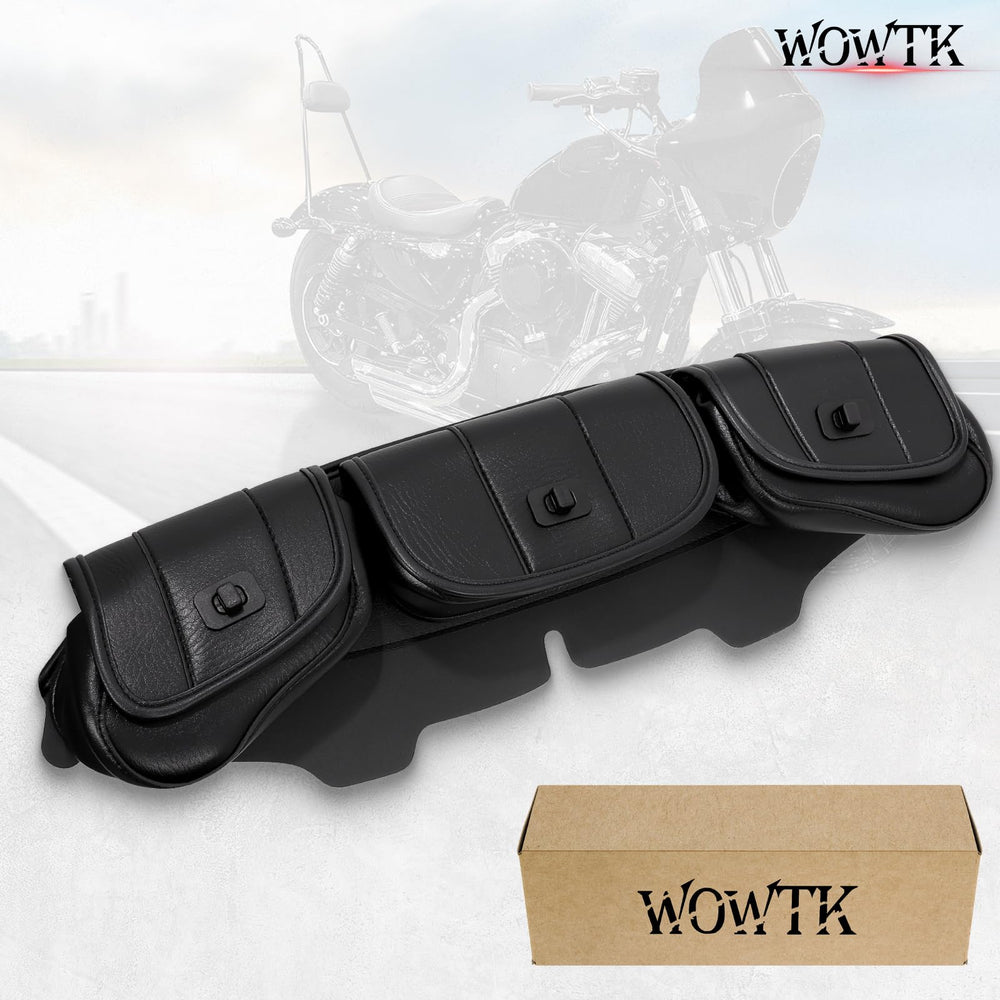WOWTK lifestyle ride scene on touring Harley emphasizing accessible storage on the road