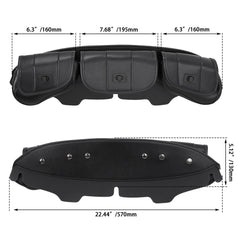 WOWTK open pockets displaying phone, sunglasses and cable for quick organization