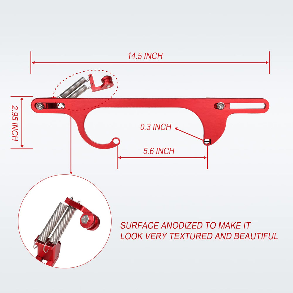 WOWYZL dual stainless return springs detail showing reliable snap-back