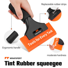 WRAPXPERT 5-inch squeegee removable blade for easy replacement and continued performance