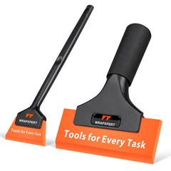 WRAPXPERT front view of 5-inch and mini squeegee showing clean design and control