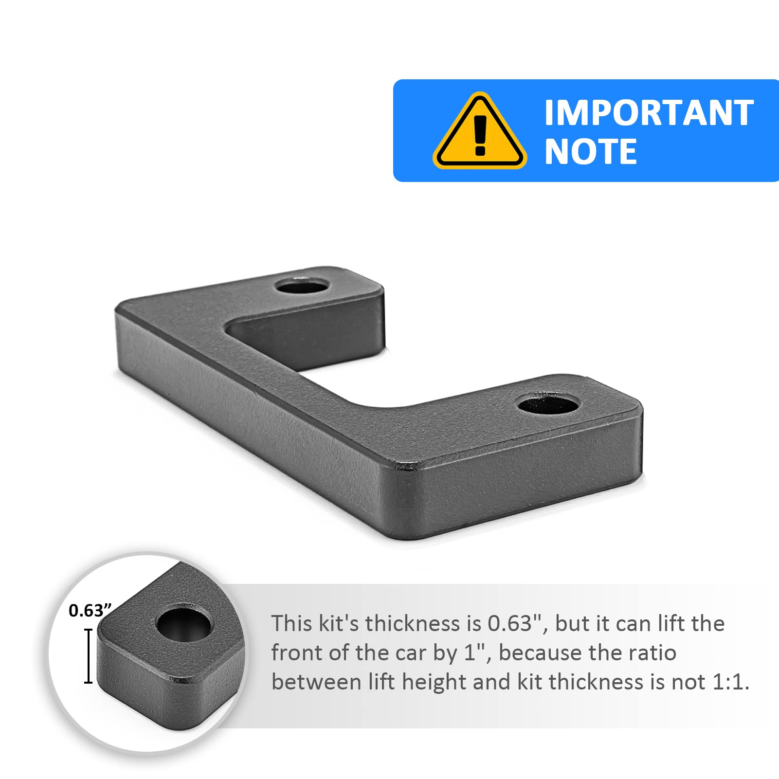 Wsays side profile with lift highlighting one-inch front raise and balanced appearance