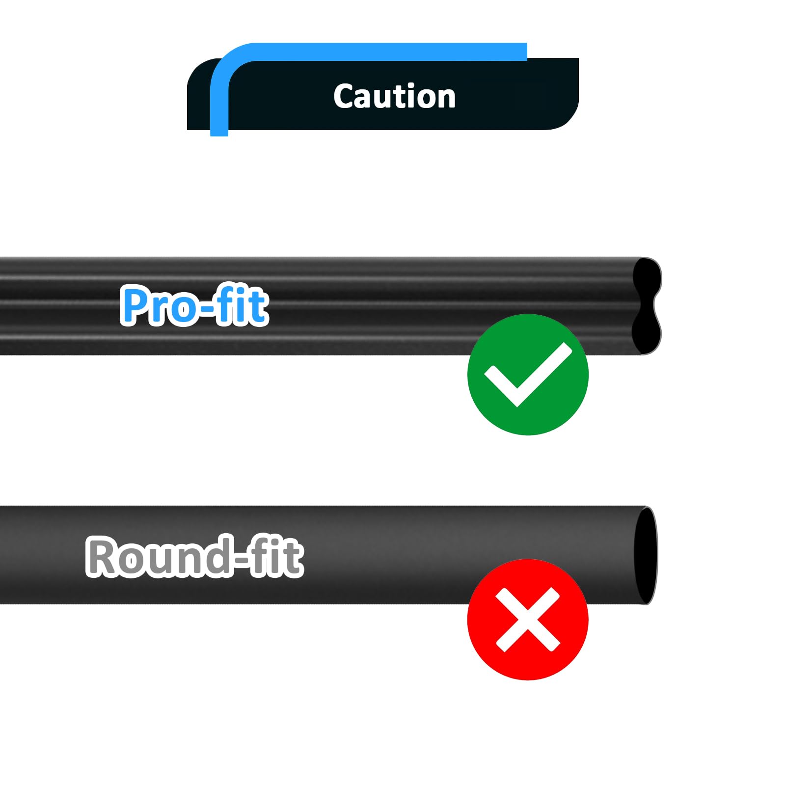Wsays size scale next to wrench showing compact design and easy install benefit