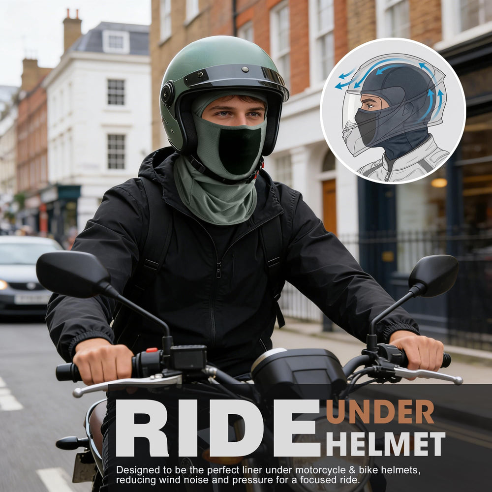 WTACTFUL balaclava fitted under helmet offering comfortable liner protection