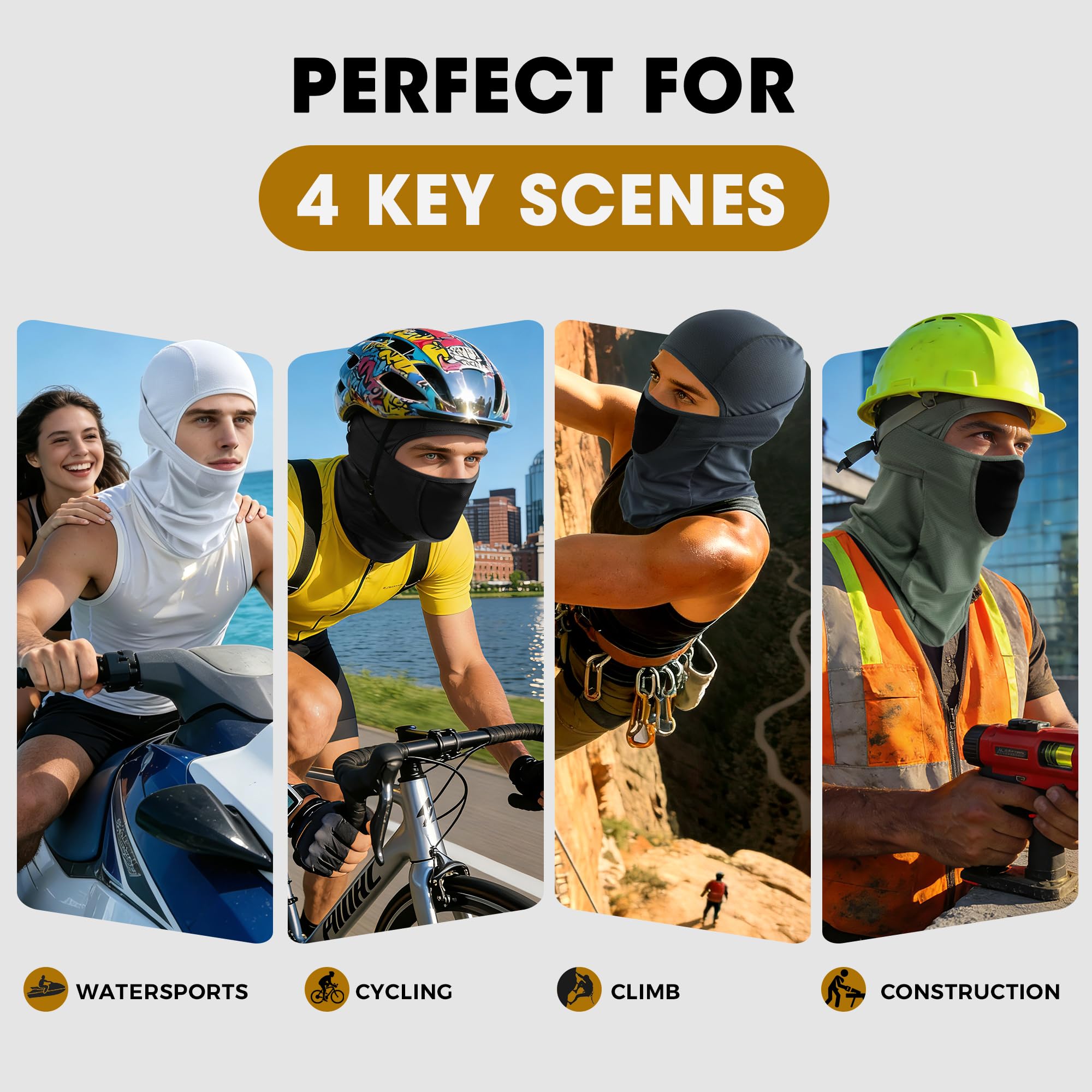 WTACTFUL cyclist wearing balaclava demonstrating wind resistance and comfort