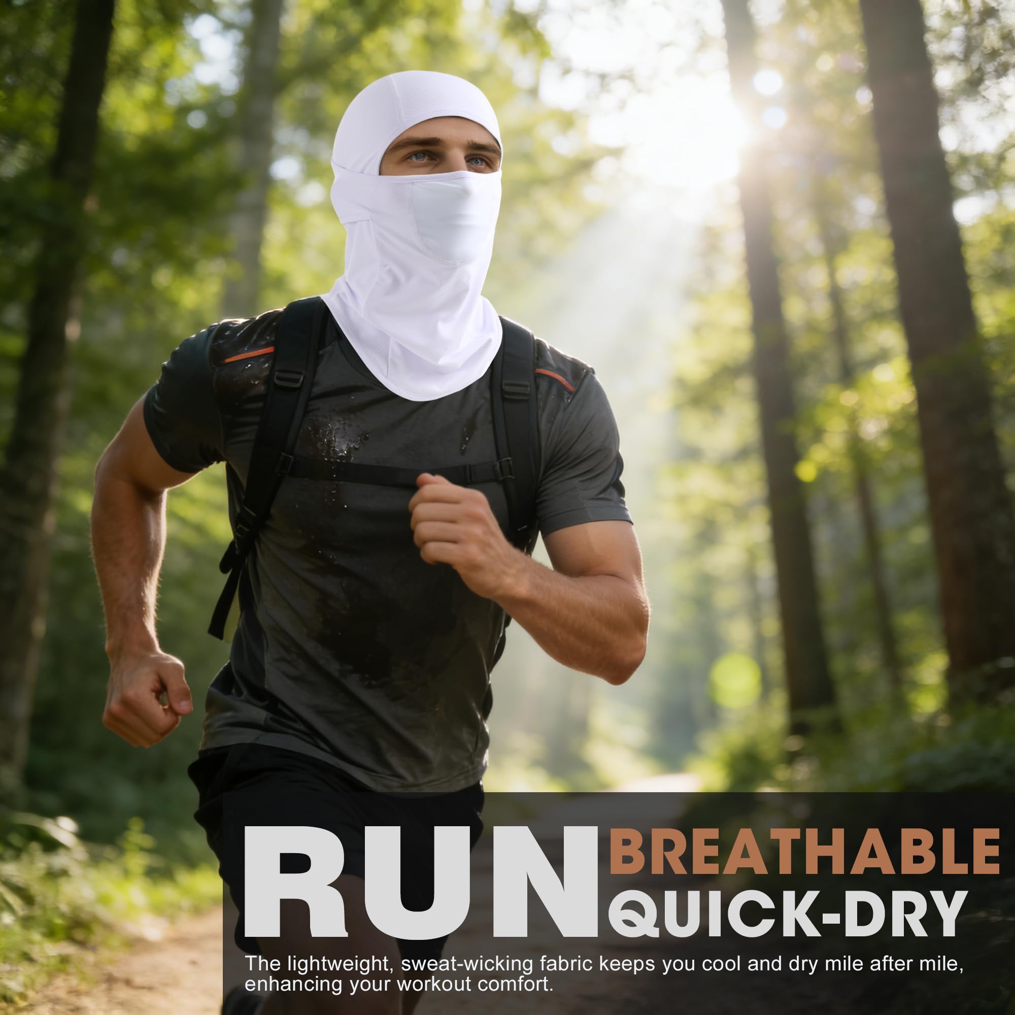 WTACTFUL worn as neck gaiter showing versatile multi-position use