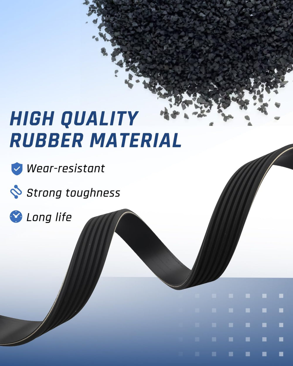 Wujexuhe belt installed on a Nissan engine demonstrating proper fit and performance