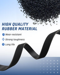 Wujexuhe belt installed on a Nissan engine demonstrating proper fit and performance