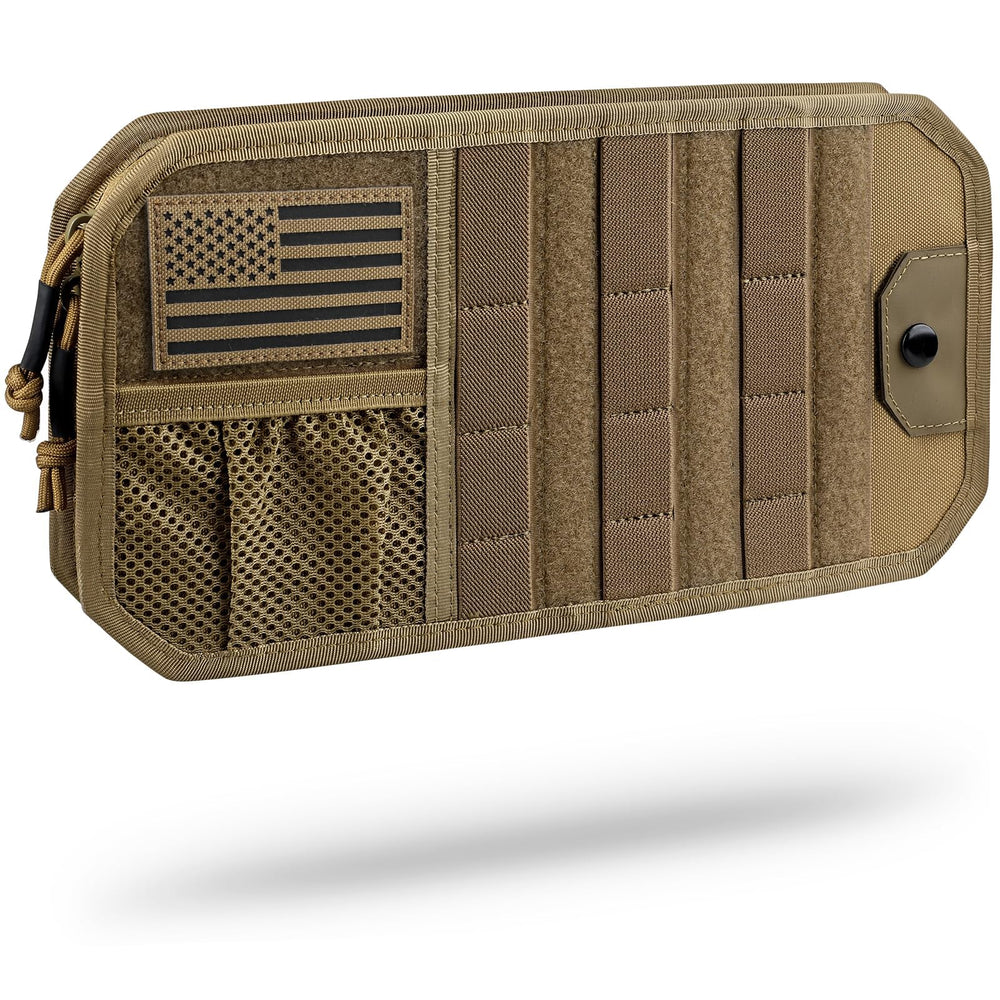 WYNEX front view showing sturdy semi-rigid panel and tidy storage benefit
