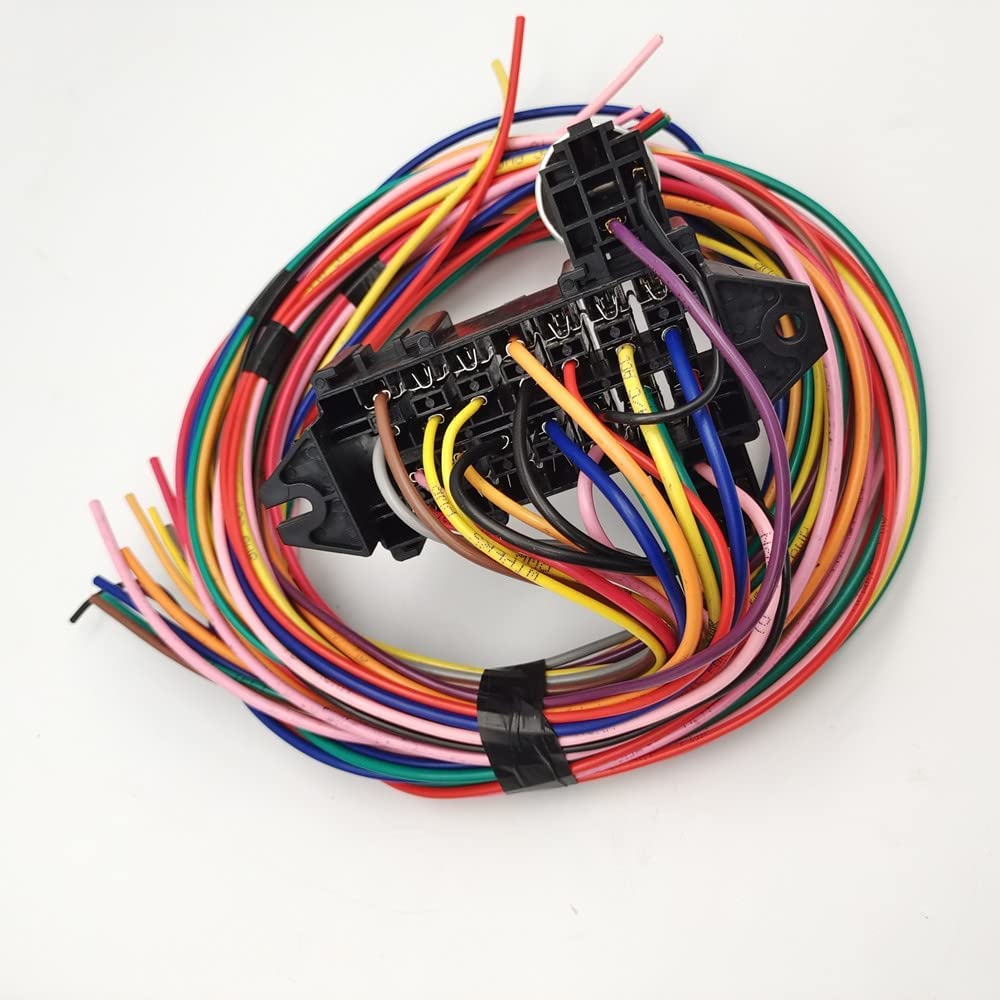 WZruibo harness stretched beside tape measure showing generous wire length