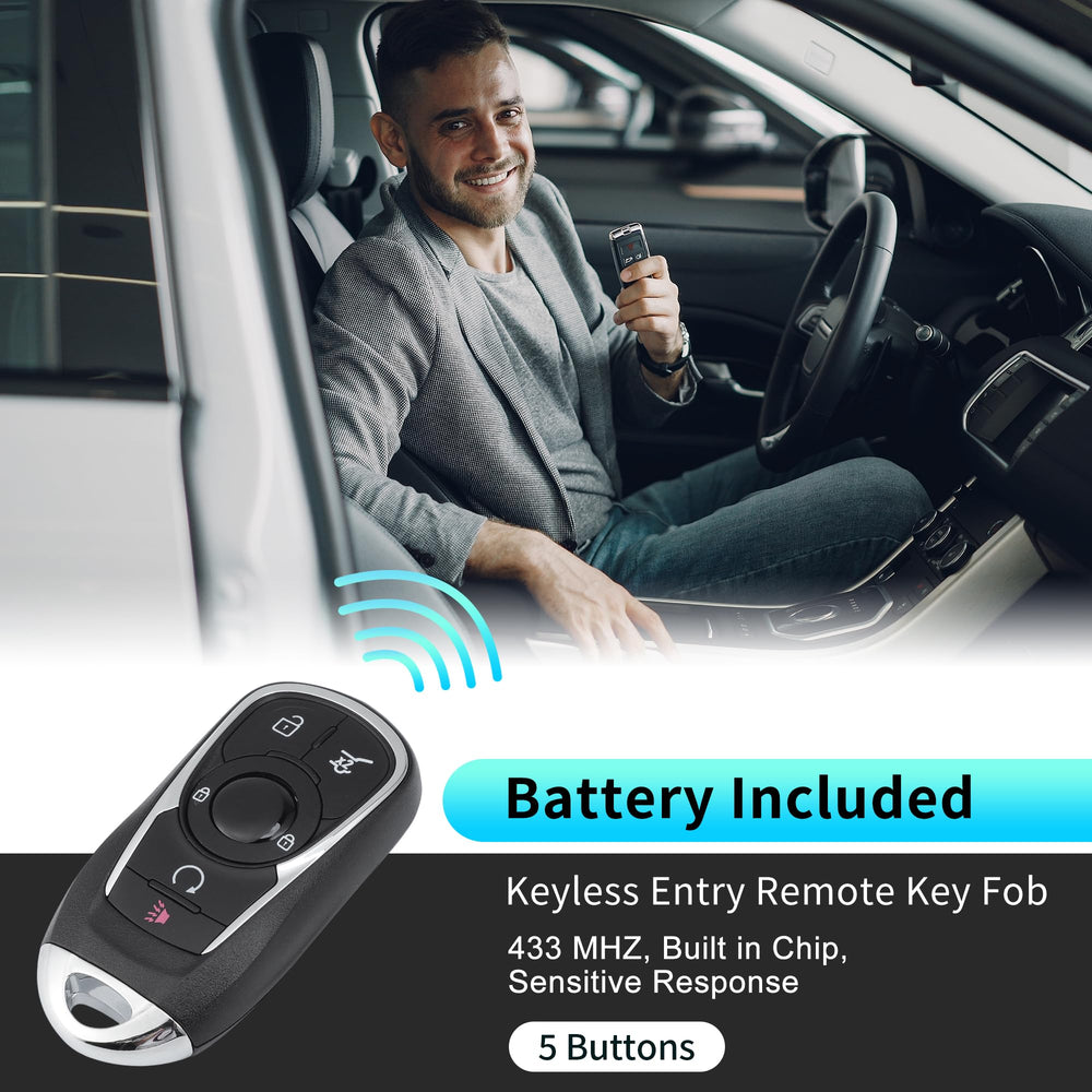 X AUTOHAUX back label with FCC ID and part number ensuring correct compatibility