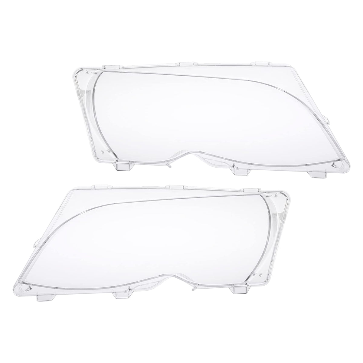 X AUTOHAUX front view clear lens cover showing fit and restored appearance