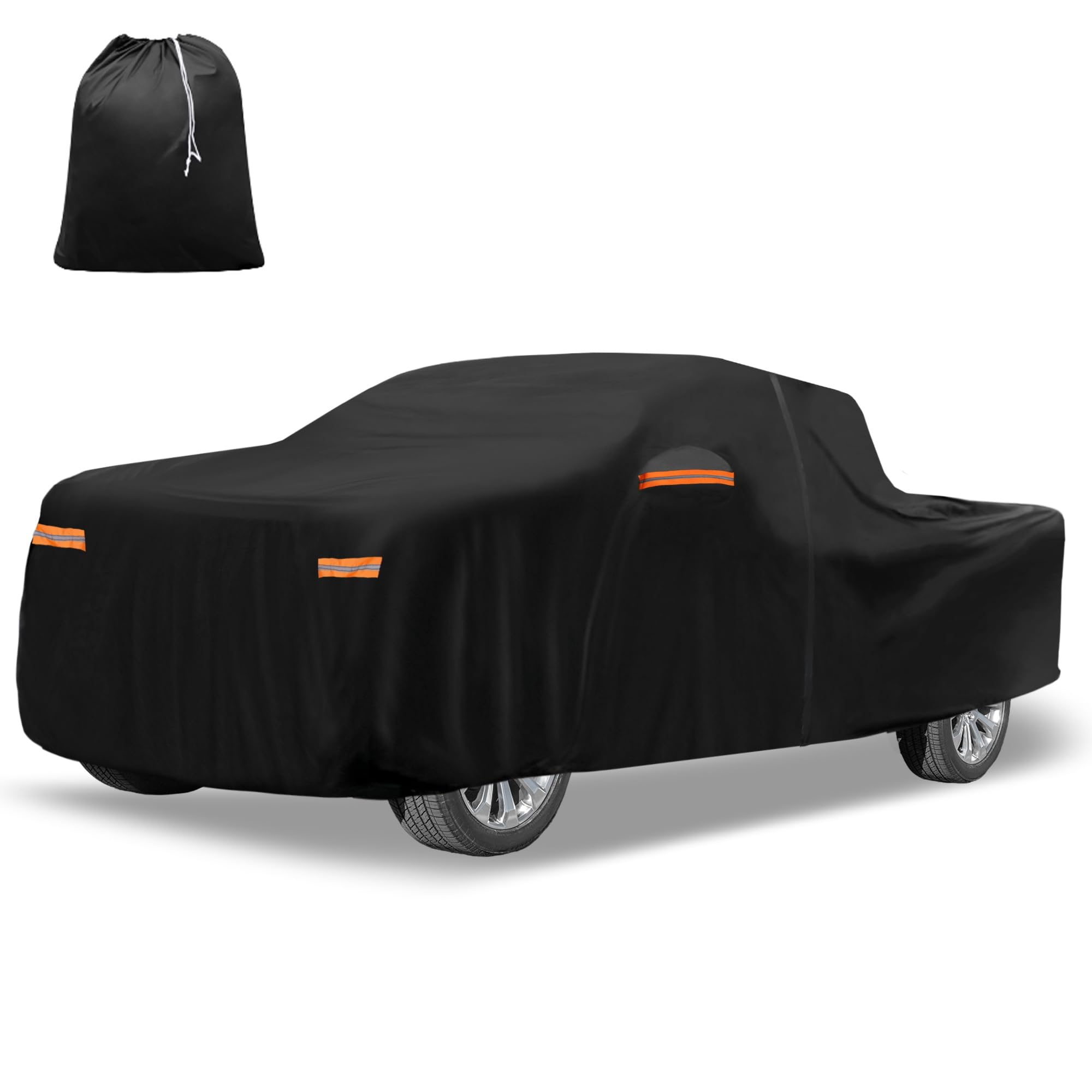 X AUTOHAUX front view covering Silverado, protecting truck from weather