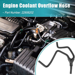 X AUTOHAUX hose installed in Cadillac ATS engine bay demonstrating proper routing