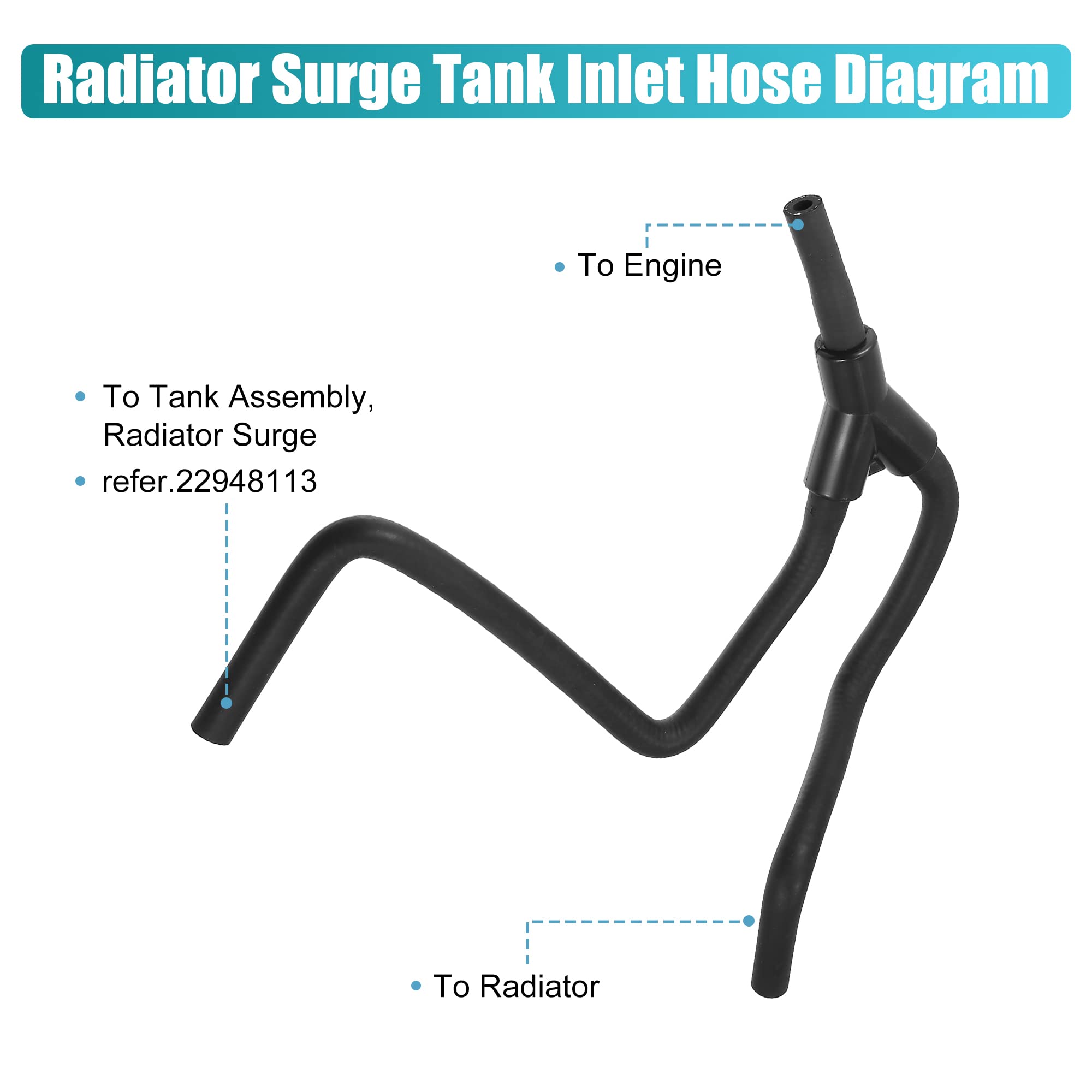 X AUTOHAUX packaged radiator surge tank hose ready for immediate installation