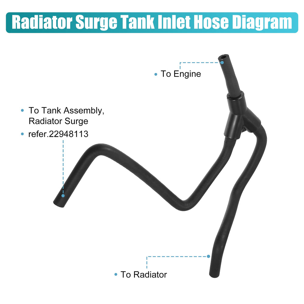 X AUTOHAUX packaged radiator surge tank hose ready for immediate installation