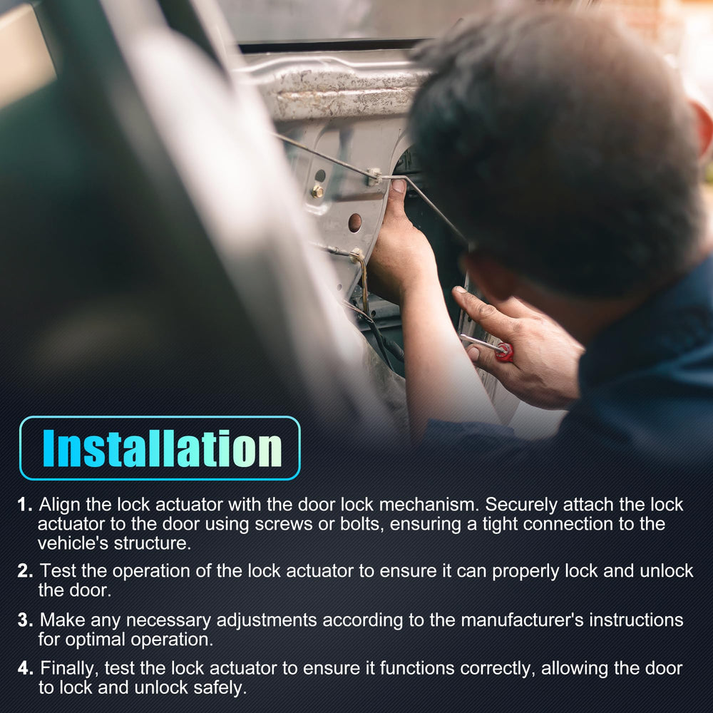 X AUTOHAUX packaging and included actuator motor displayed benefit complete ready-to-install kit