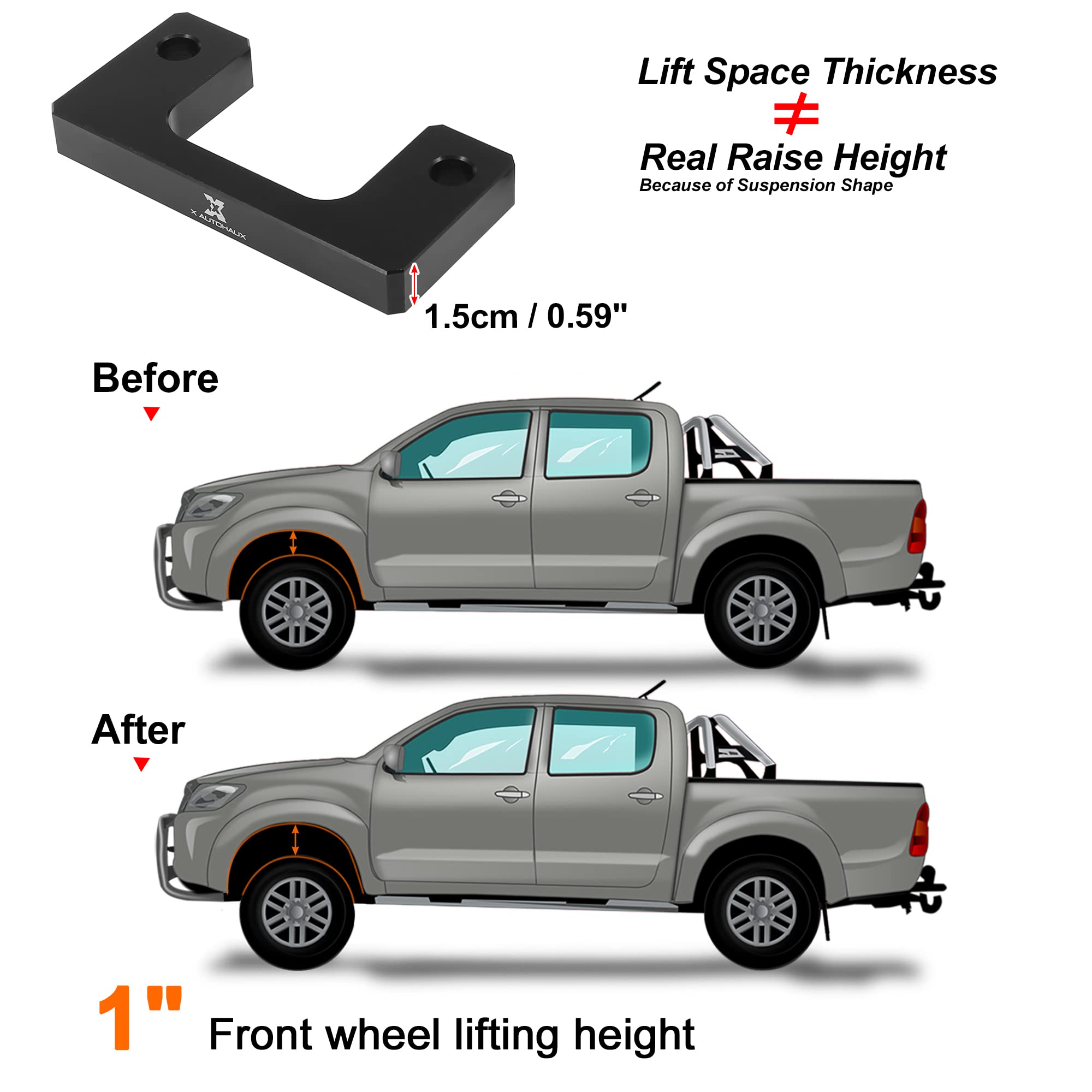 X AUTOHAUX installed on Silverado side profile showing improved stance and visual balance