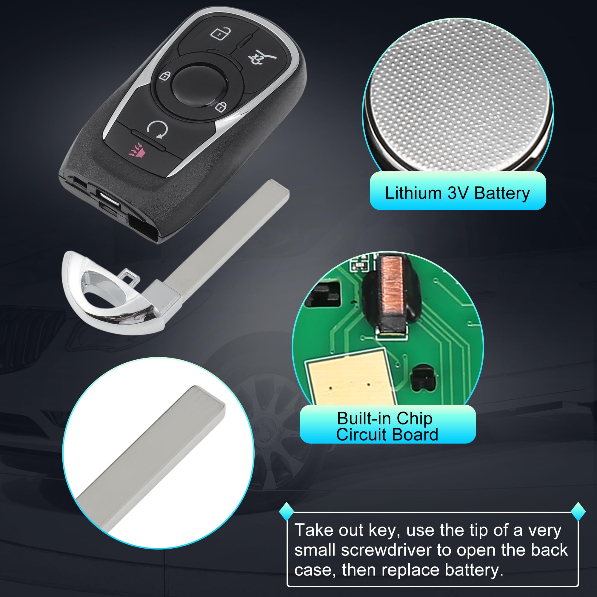 X AUTOHAUX internal ID46 transponder chip view for reliable immobilizer compatibility