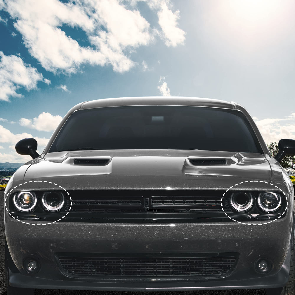 X AUTOHAUX bezel installed on Dodge Challenger showing accurate OEM alignment