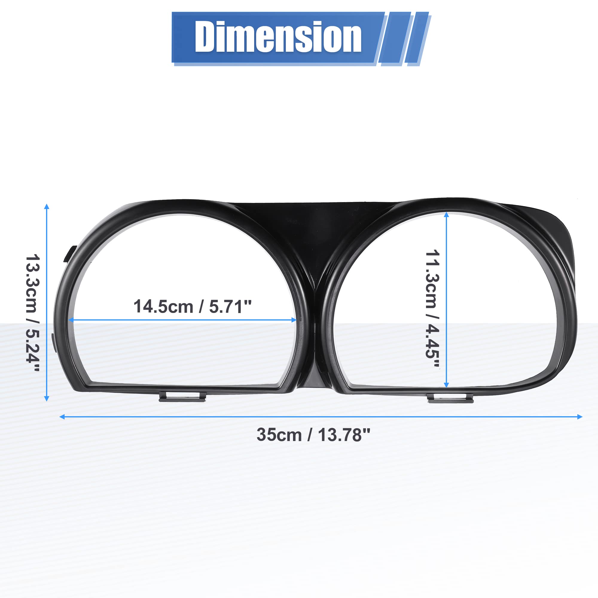 X AUTOHAUX bezel mounting-point detail showing precise holes and secure fitment