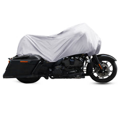 X AUTOHAUX front view on bike showing secure coverage and quick protection