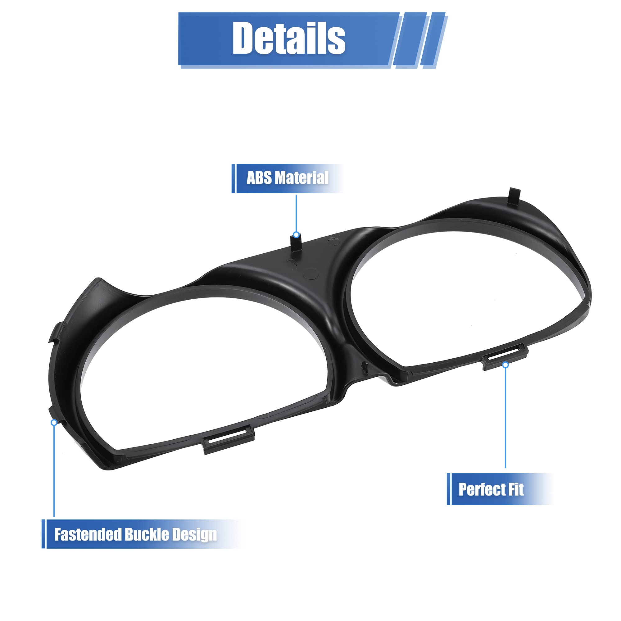 X AUTOHAUX packaged pair of bezels ready to replace worn or broken trims