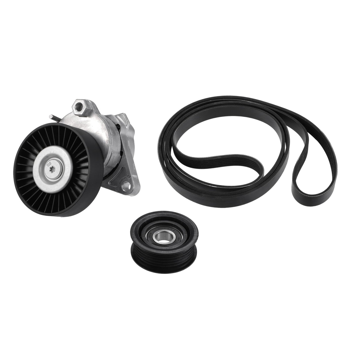 X AUTOHAUX front assembly showing pulley faces and mounting features for reliable fit