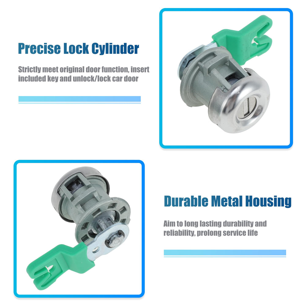 X AUTOHAUX driver side cylinder installed in door restoring smooth lock operation