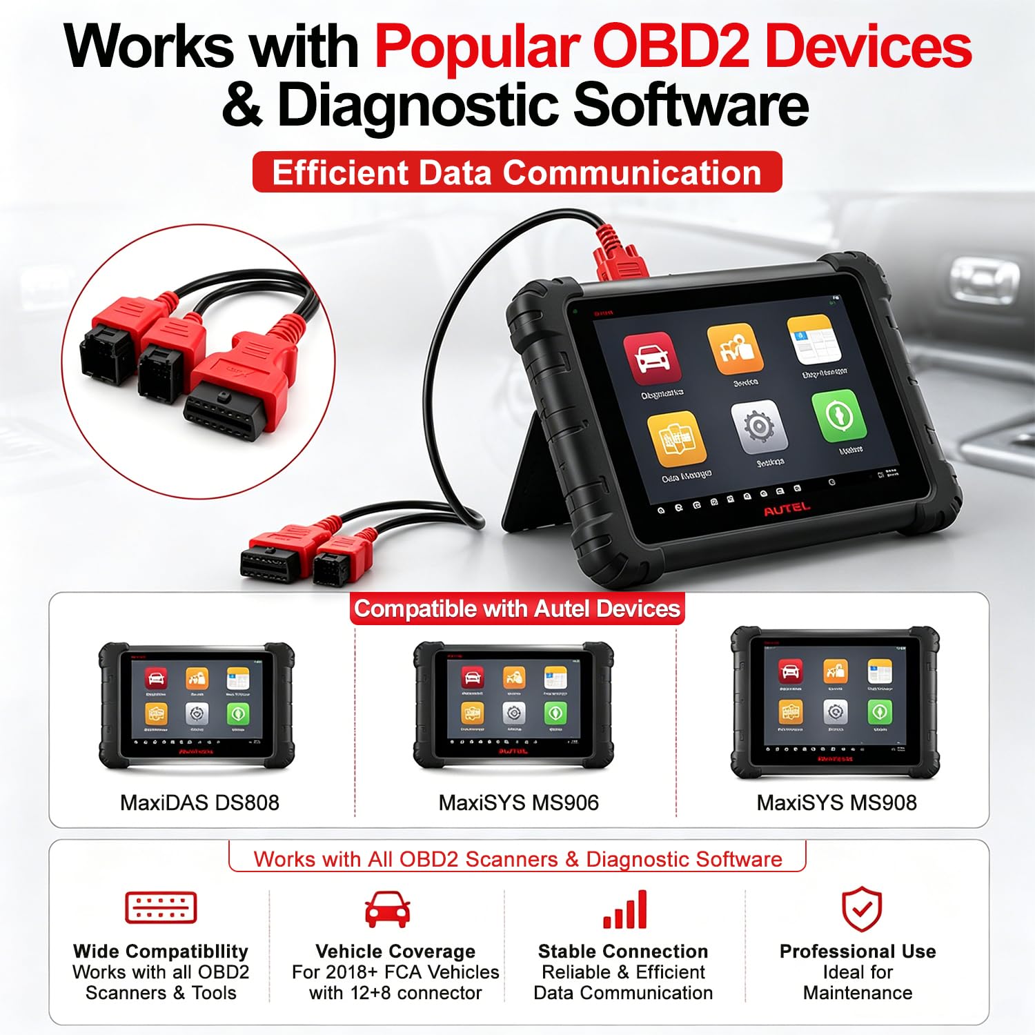 X-OBD installed in vehicle dashboard demonstrating easy plug-and-play advantage