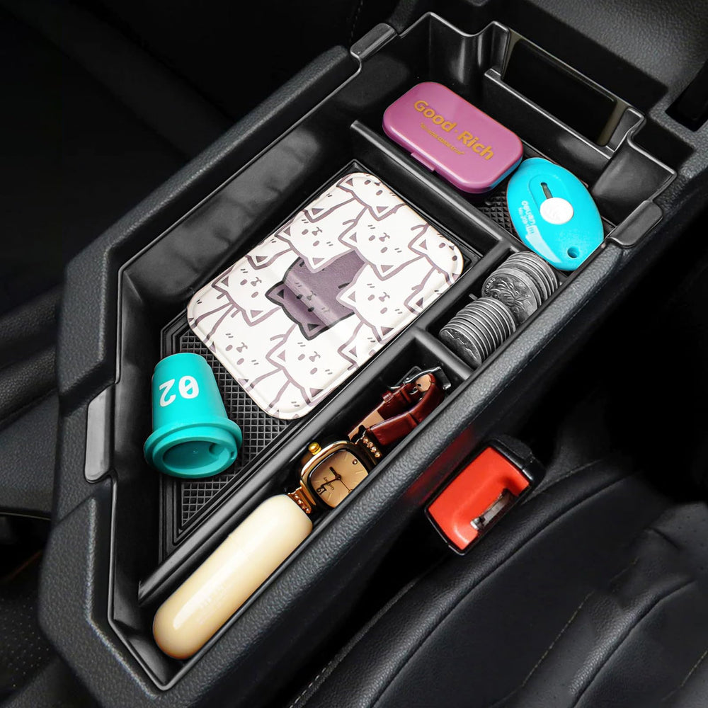 X-TKER installed in Jetta interior showing tidy console and improved usability