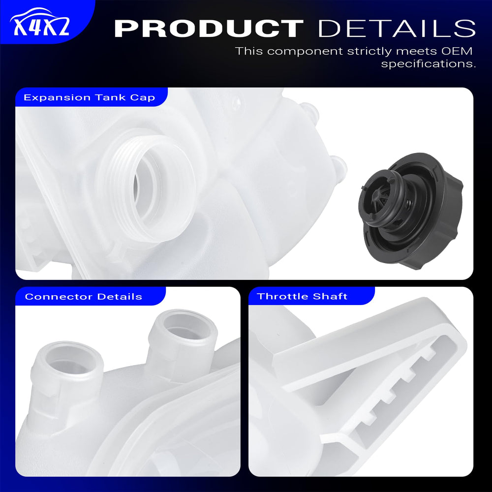 X4XZ reservoir installed in a Ford engine bay demonstrating correct placement