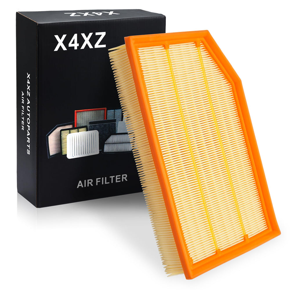 X4XZ dust comparison showing removed debris versus new filter for clearer engine protection