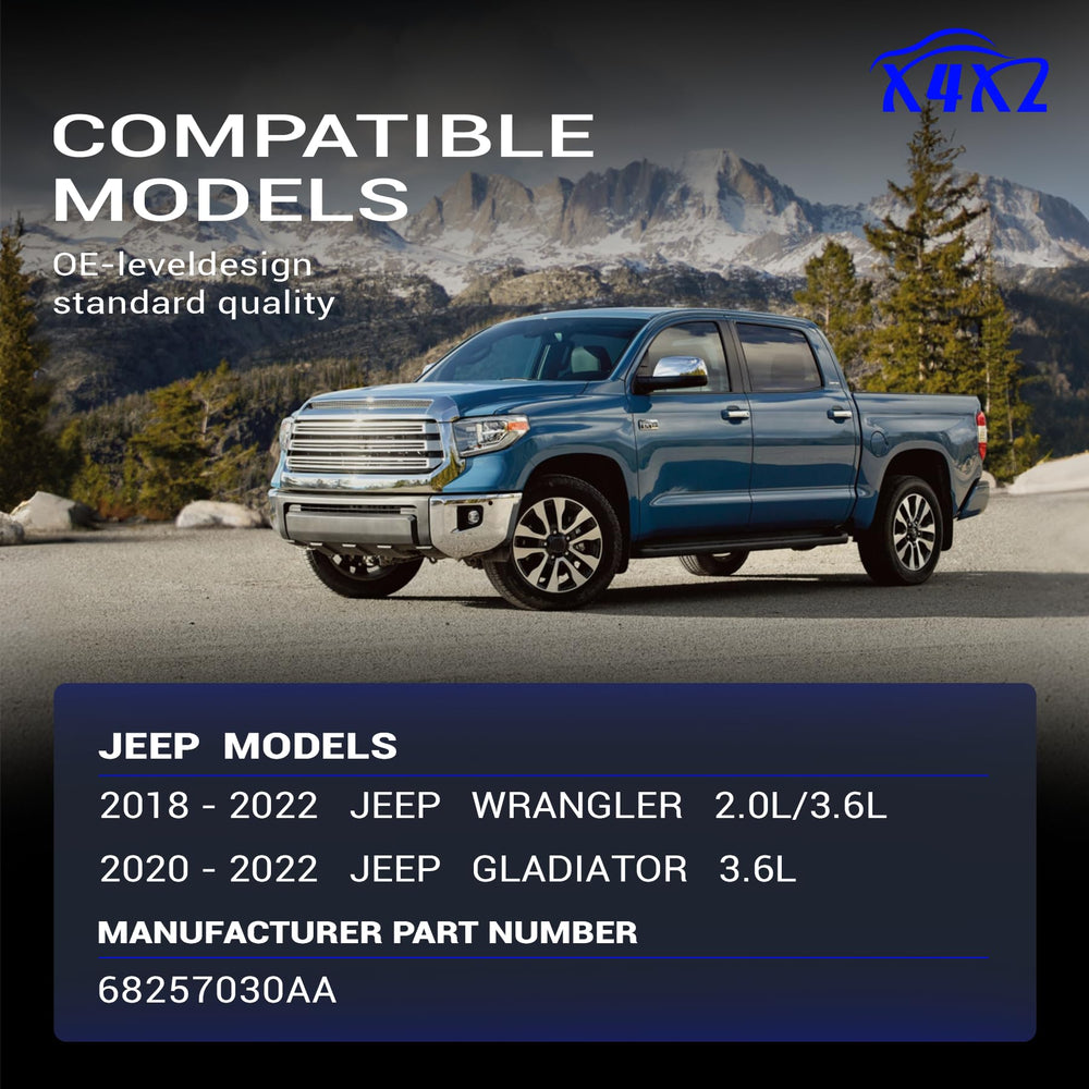 X4XZ side profile of 68257030AA highlighting shape for reliable airbox sealing benefit