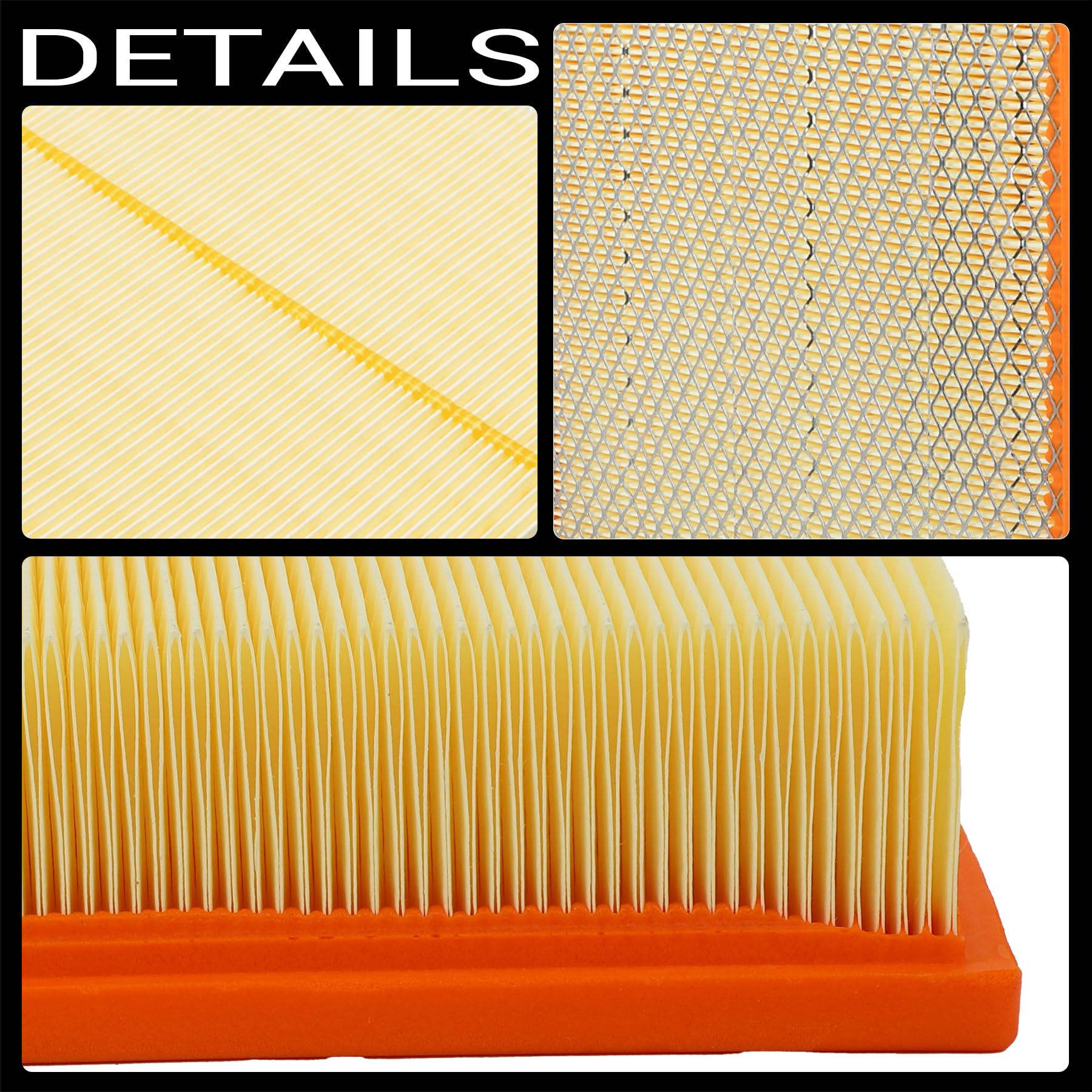 X4XZ close-up of filter media showing fine microfiber paper and dust capture benefit
