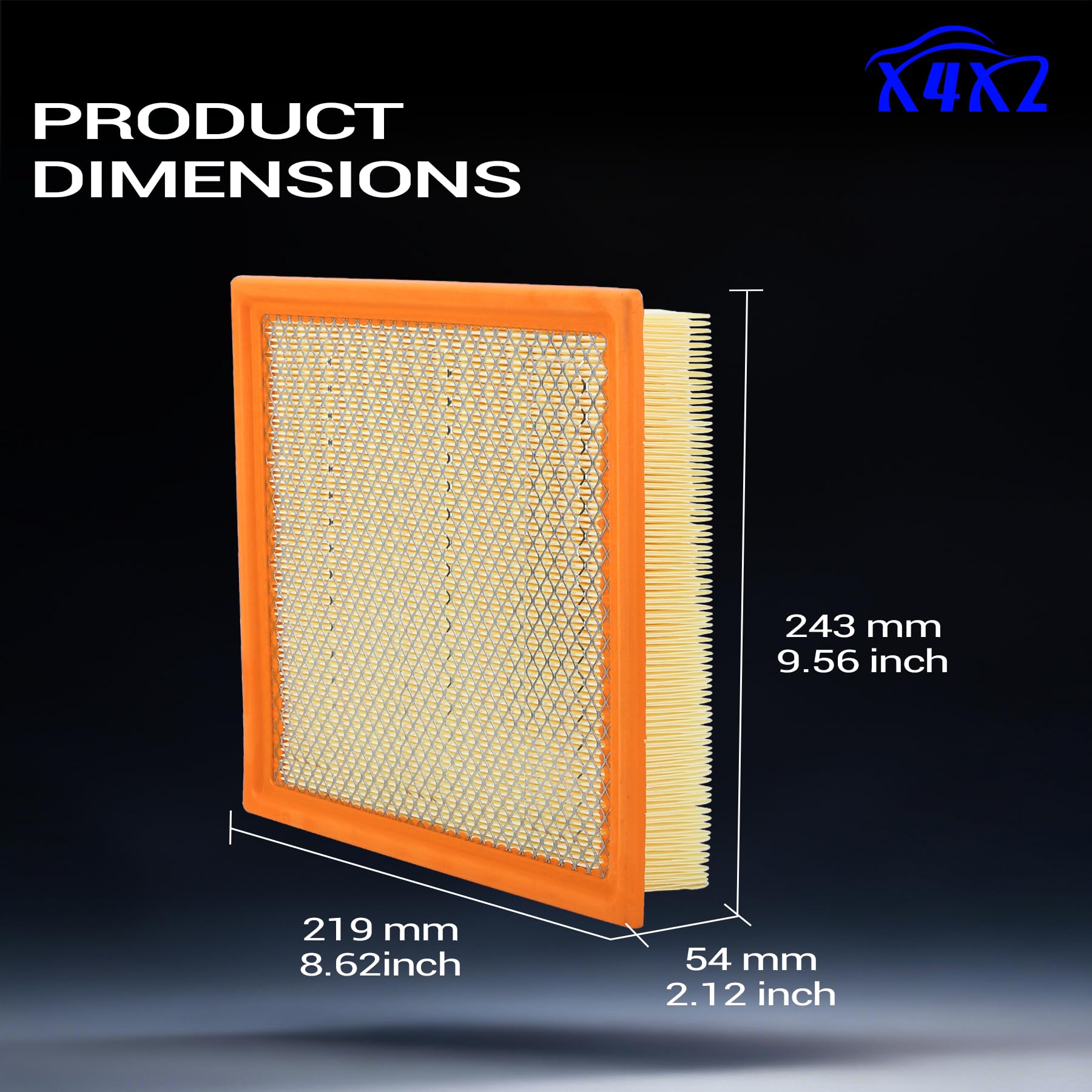 X4XZ CA10755 next to ruler for scale showing accurate size for confident purchase