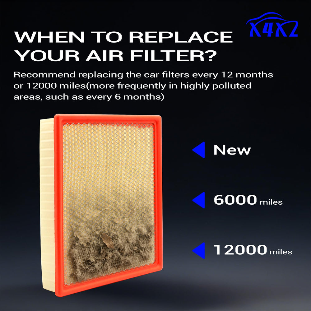 X4XZ CA8756 installed in an airbox showing straightforward replacement