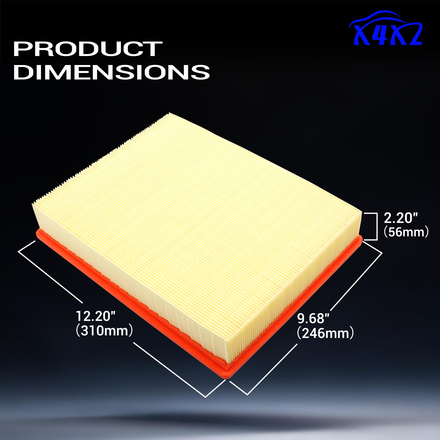 X4XZ CA8756 size comparison with ruler confirming dimensions