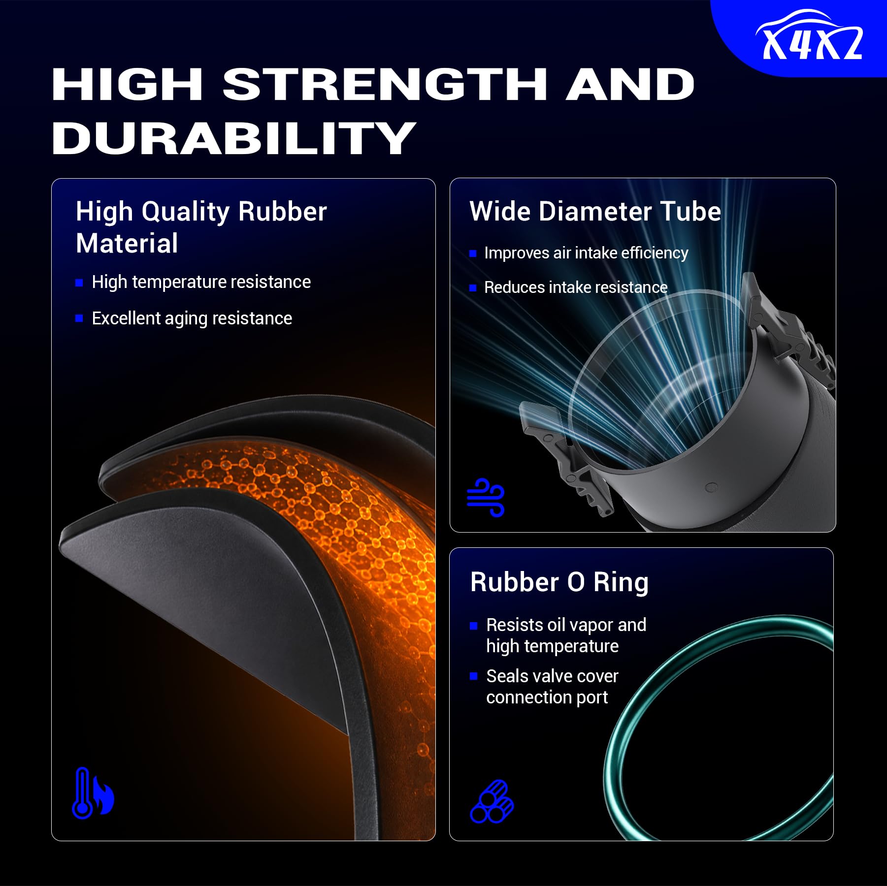 X4XZ hose beside ruler to show dimensions and correct fit benefit