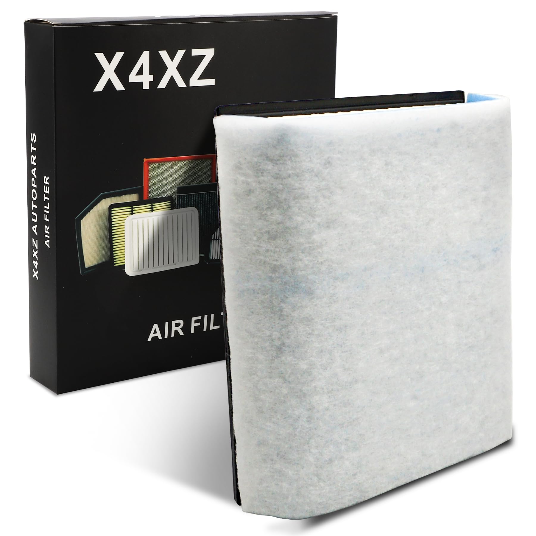 X4XZ package contents layout showing single filter and installation readiness