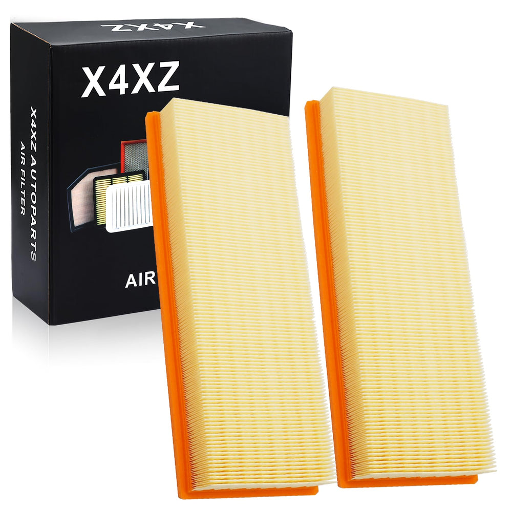 X4XZ filter with Mercedes sedan in driveway showing maintenance readiness