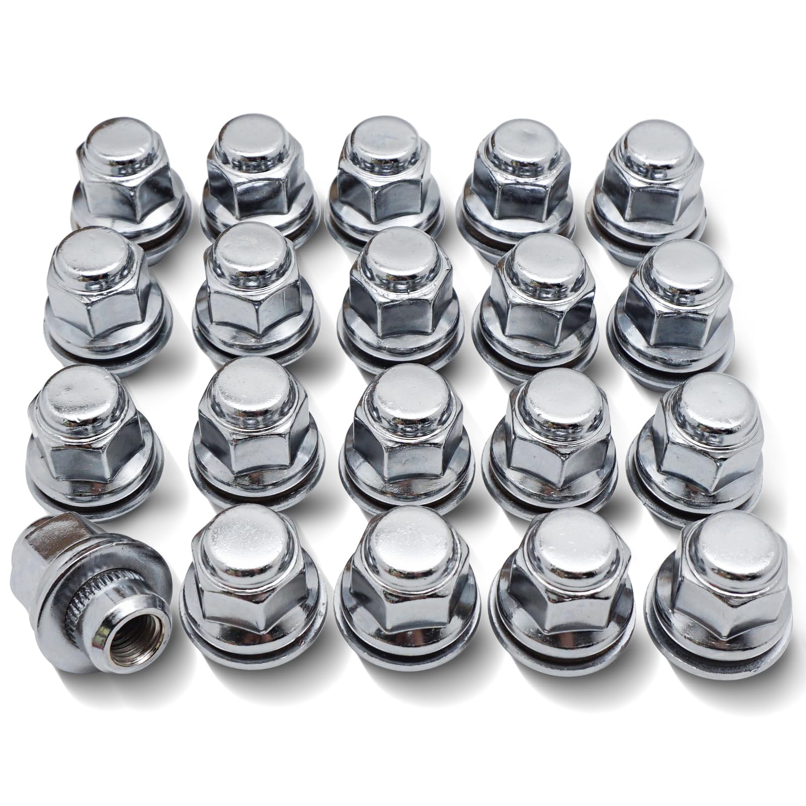 X4XZ front view chrome lug nuts kit shows complete 20-piece set and fitment benefits