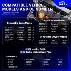 X4XZ ignition coil close-up showing spring and noise suppressor durability