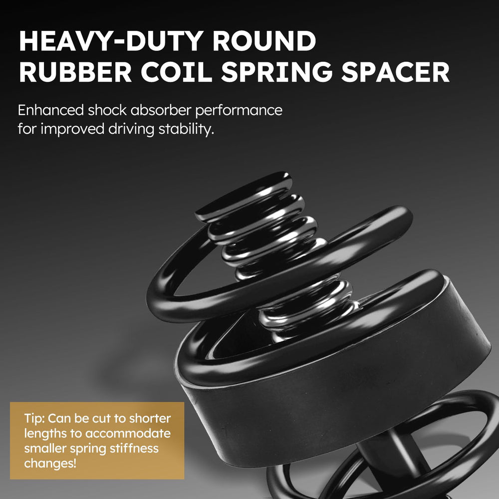 X4XZ spacer inserted between coil springs demonstrating immediate lift benefit