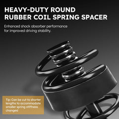 X4XZ spacer inserted between coil springs demonstrating immediate lift benefit