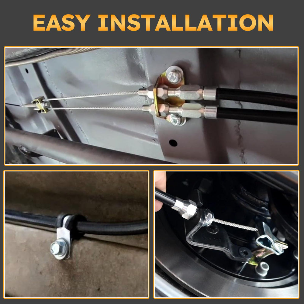X4XZ underbody installation photo showing proper fitment and improved brake engagement