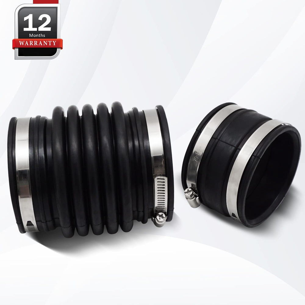 X4XZ intake hose held in hand for size comparison and easy handling
