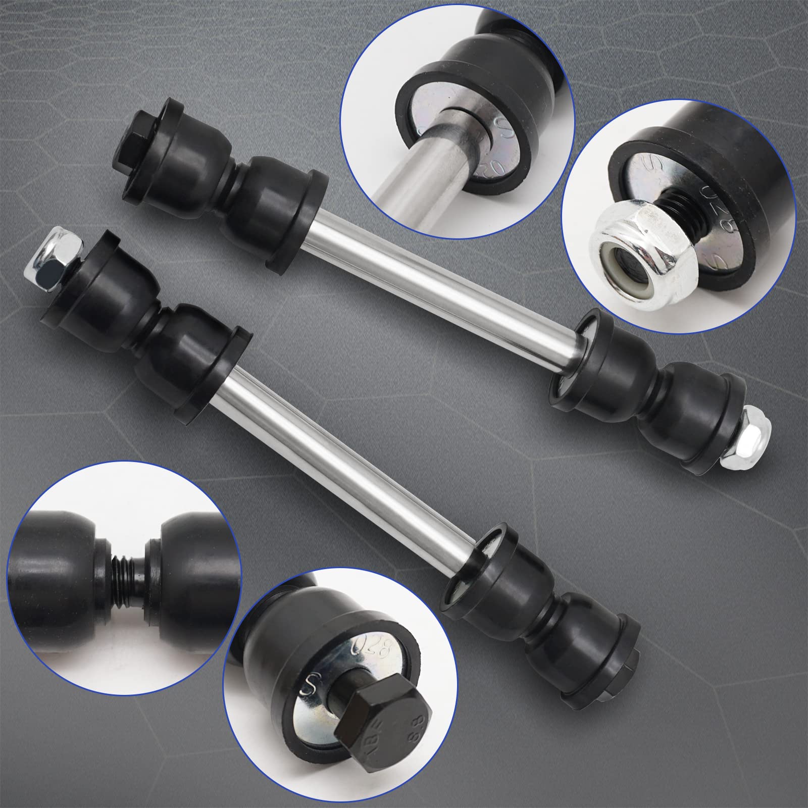 X4XZ end link beside ruler showing dimensions for correct vehicle fitment